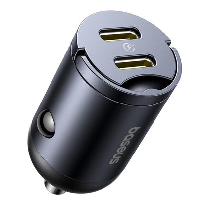 Baseus Tiny Star Car Charger, 30W, 3A, 2 x USB-C, Black C00035001121-03