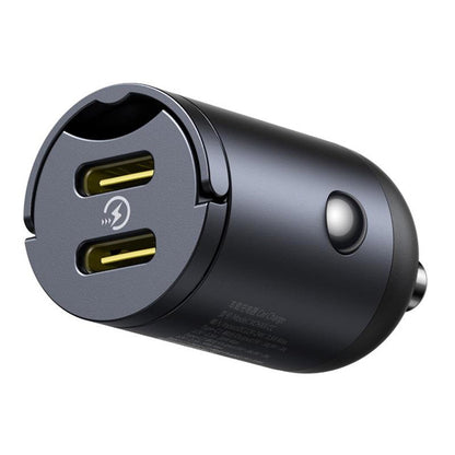 Baseus Tiny Star Car Charger, 30W, 3A, 2 x USB-C, Black C00035001121-03