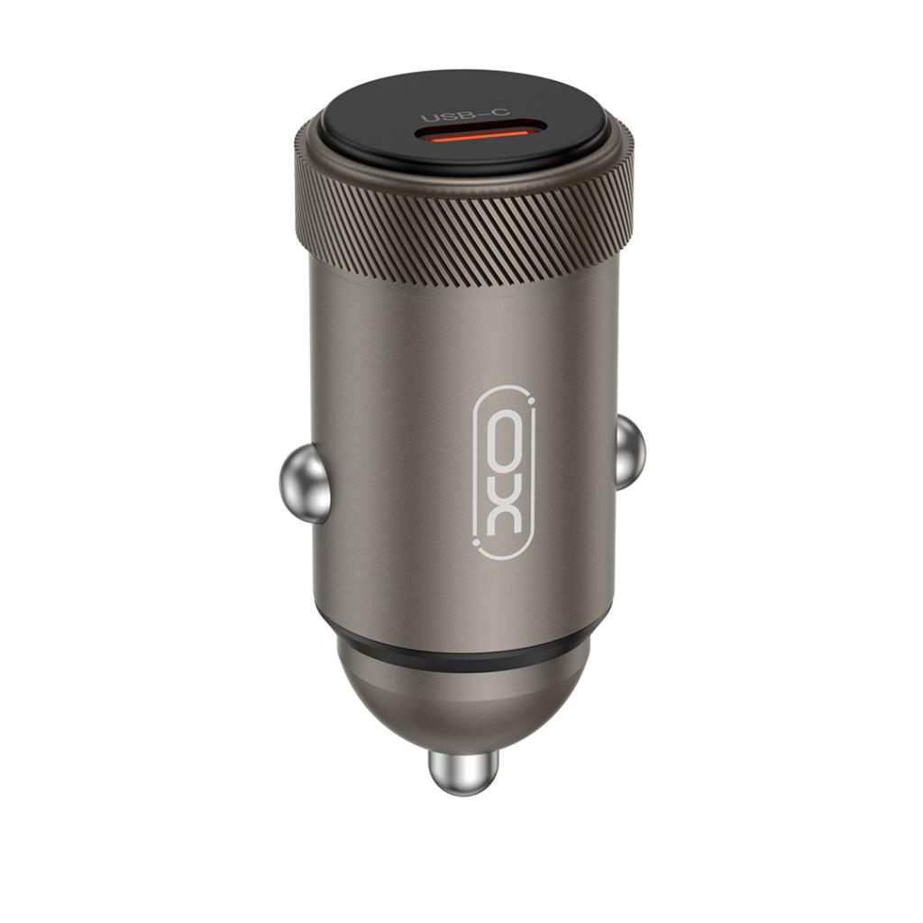 Car Charger with USB-C Cable XO Design CC70, 30W, 3A, 1 x USB-C, Black