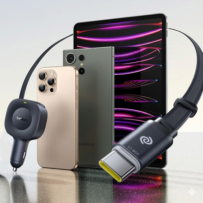 Baseus PrimeTrip VR2 Car Charger with USB-C Cable, 30W, 3A, 1 x USB-C, Black C0206400