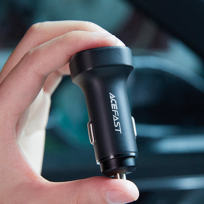Acefast B2 Car Charger, 72W, 3A, 2 x USB-C, Black