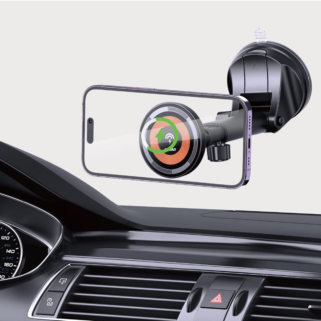 Wireless Car Charger Dudao F12MAX+, 15W, 1.67A, Black