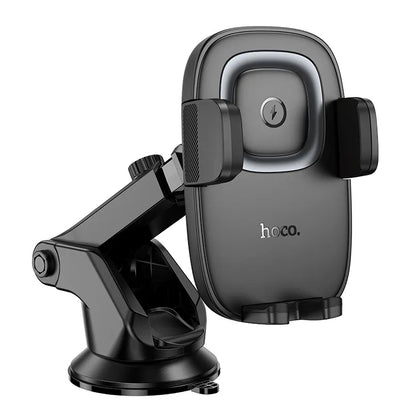 HOCO HW32 Wireless Car Charger, 15W, 1.67A, Black