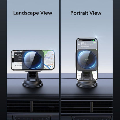 ESR Halolock Dash Wireless Car Charger, 15W, 1.67A, Black