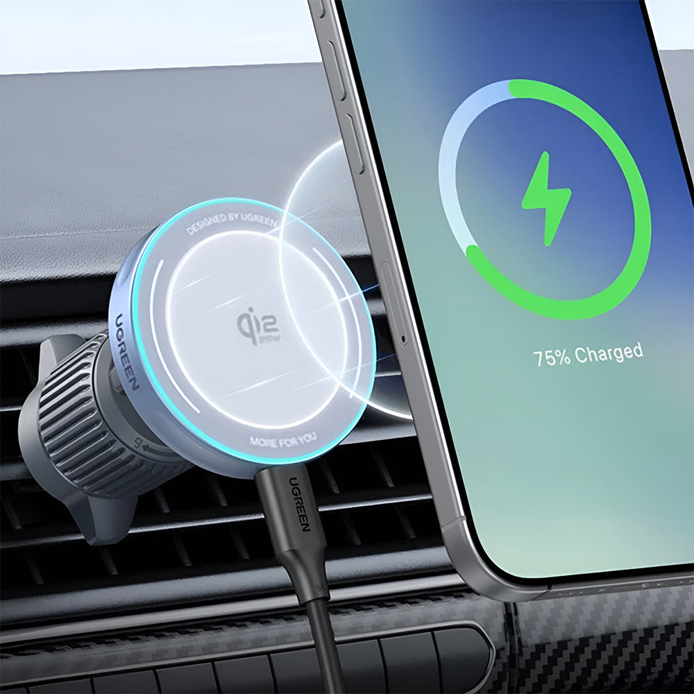 UGREEN W758 Wireless Car Charger, 25W, 1.67A, Blue