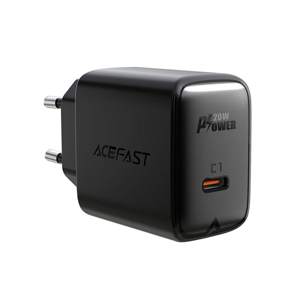 Acefast A1 Network Charger, 20W, 3A, 1 x USB-C, Black