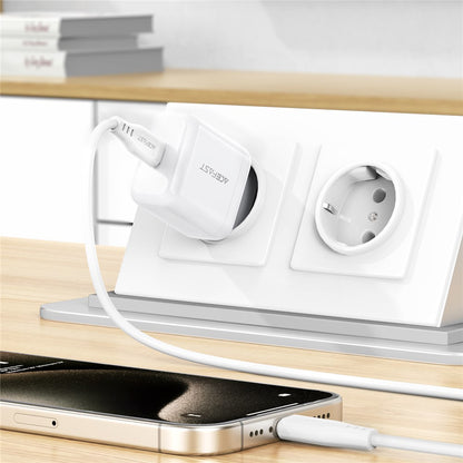 Acefast A130 Network Charger, 20W, 3A, 1 x USB-C, White