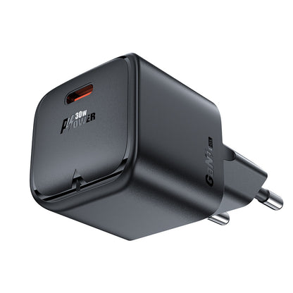 Acefast A77 Network Charger, 30W, 3A, 1 x USB-C, Black