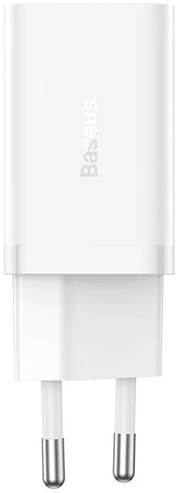 Baseus GaN5 Pro Network Charger, 40W, 3A, 2 x USB-C, White CCGP180102