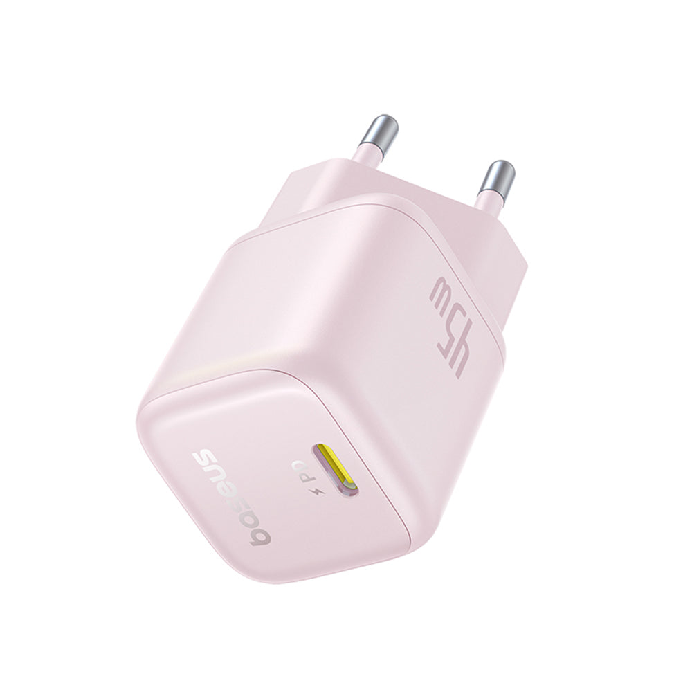 Baseus PicoGo Network Charger, 45W, 3A, 1 x USB-C, Pink P10176800413-00