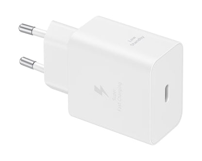 Samsung USB-C Network Charger with Cable, 45W, 4.05A, 1 x USB-C, White EP-T4511XWEGEU