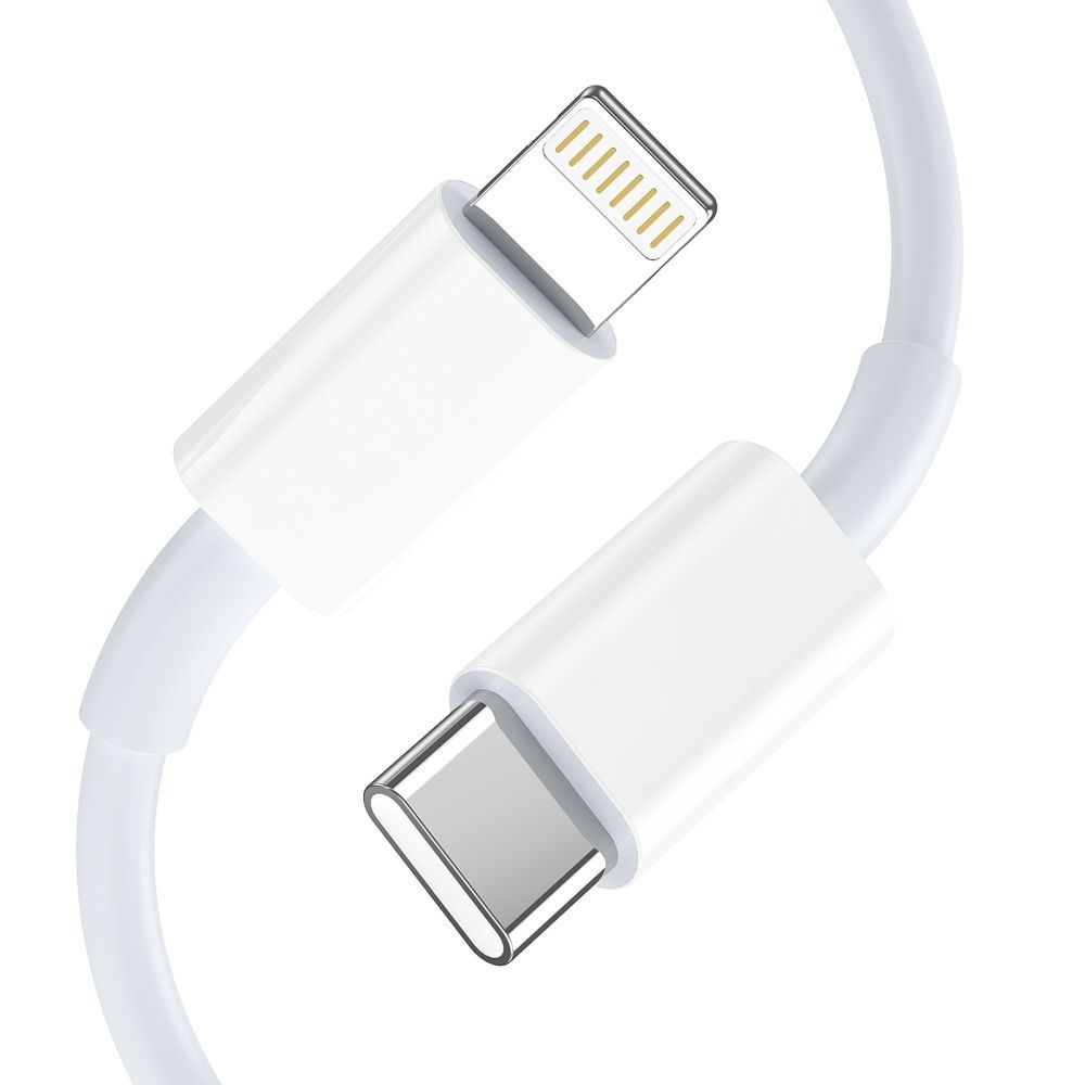 Tech-Protect NCA20 Lightning Cable Wall Charger, 20W, 3A, 1 x USB-A - 1 x USB-C, White