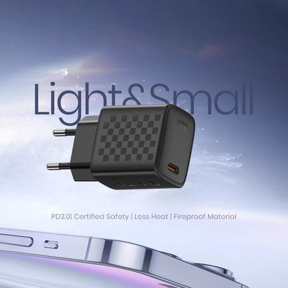 Network Charger with USB-C Cable Lito LC17T, 30W, 3A, 1 x USB-C, Black