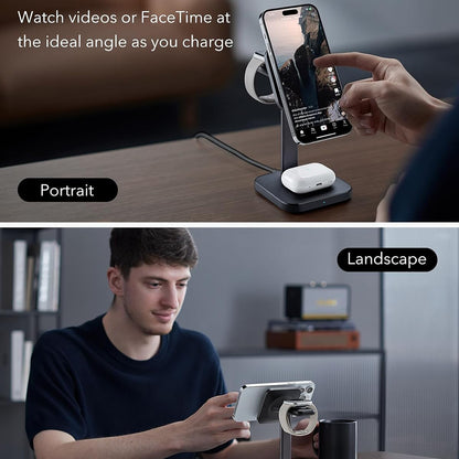 ESR HaloLock 3in1 Wireless Network Charger, 15W, 1.67A, Black