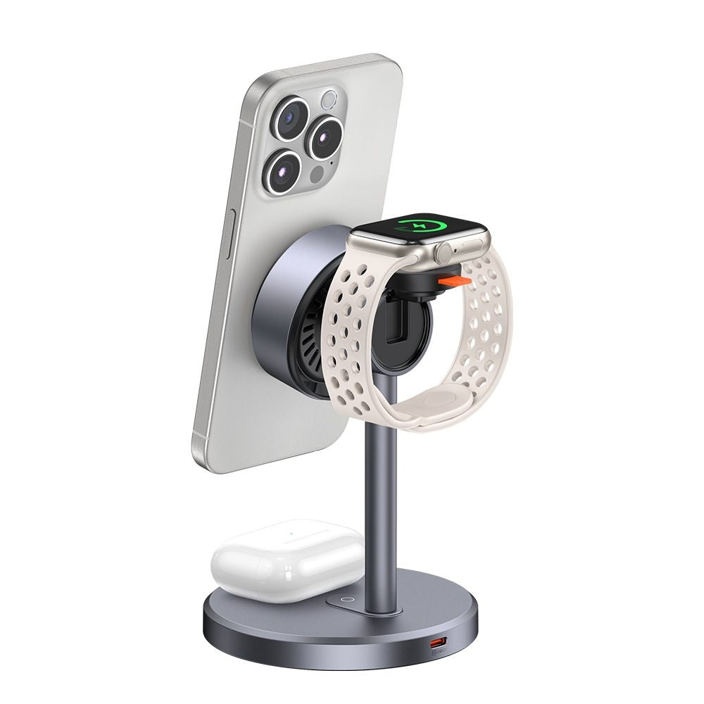 McDodo CH-2462 Swan 3in1 Wireless Network Charger, 22.5W, 1.67A, Black