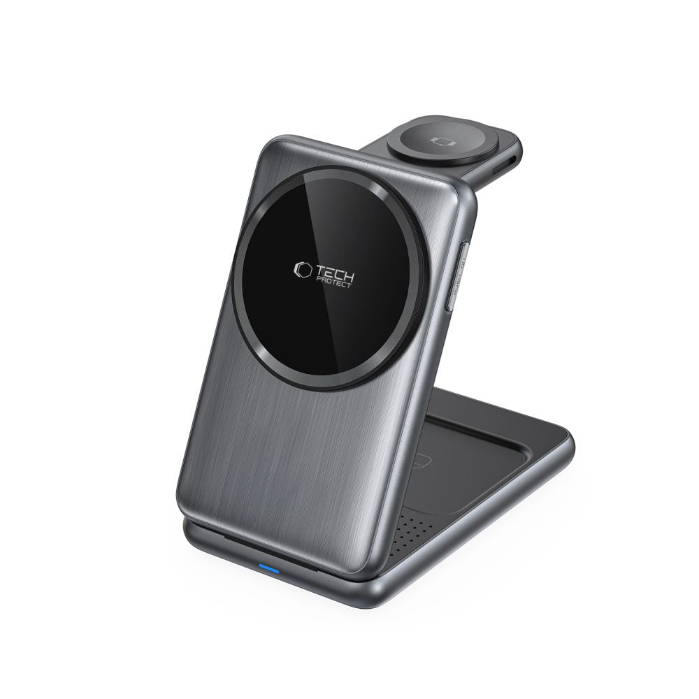 Tech-Protect A42 3in1 Wireless Network Charger, 15W, 1.67A, Grey