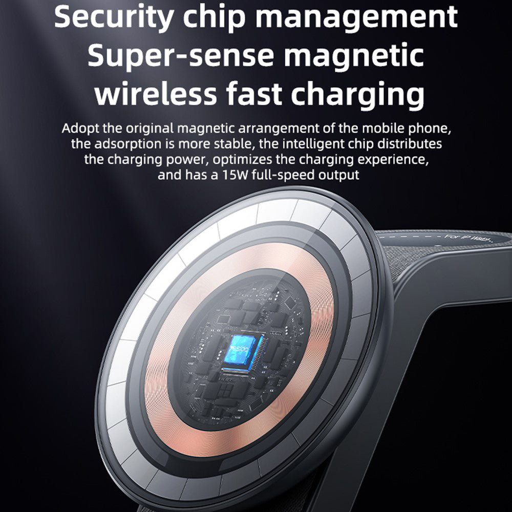 Yesido DS26 3in1 Wireless Network Charger, 15W, 1.67A, Gray