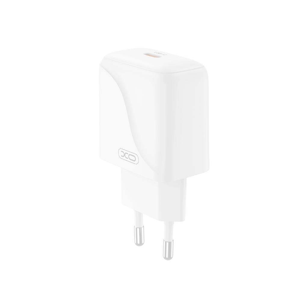 XO Design L141 Network Charger, 20W, 3A, 1 x USB-C, White