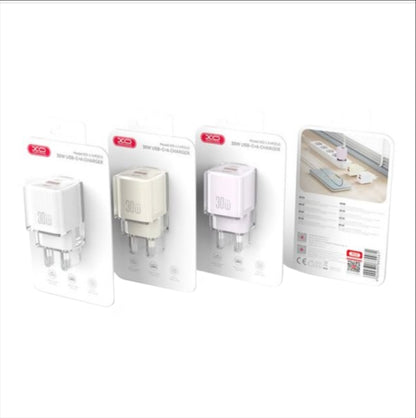 XO Design L148 Network Charger, 30W, 3A, 1 x USB-C, Purple