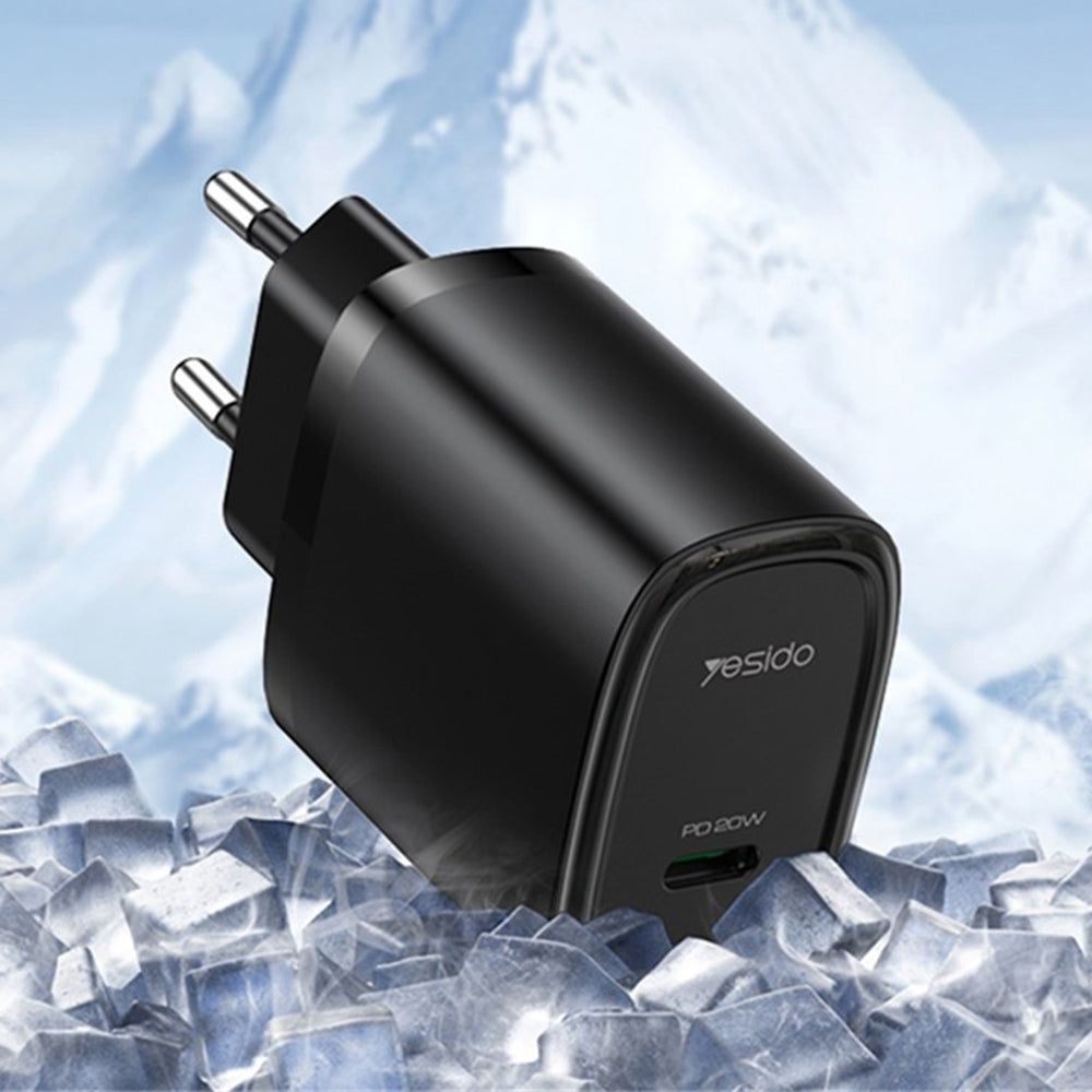 Yesido YC57 Network Charger, 20W, 3A, 1 x USB-C, White