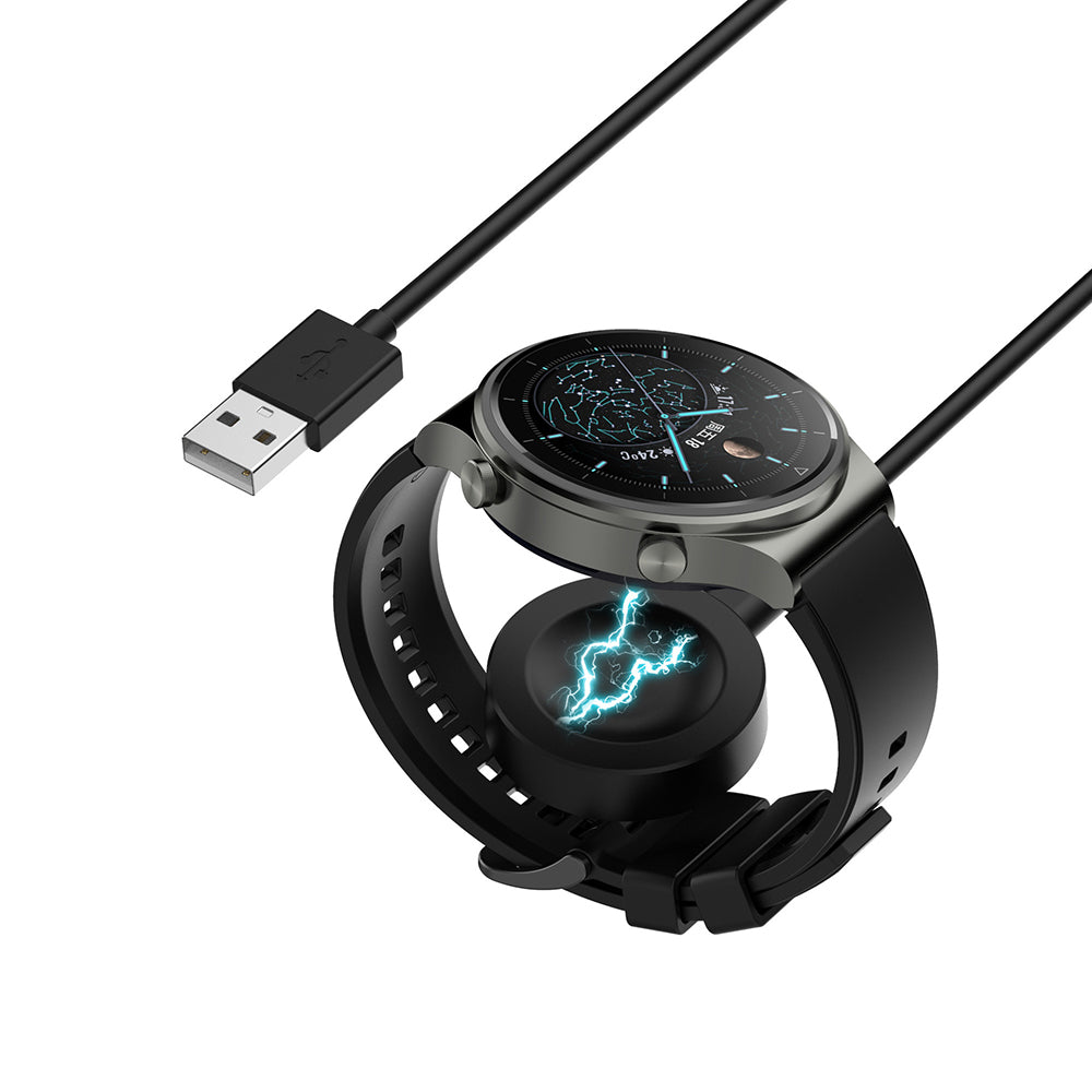 Techsuit THC1 Wireless Charger for Honor Watch / Huawei Watch Series, USB-A, Black
