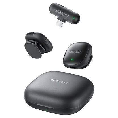 Acefast R1 Lavalier, USB-C, Set of 2 pieces, Black