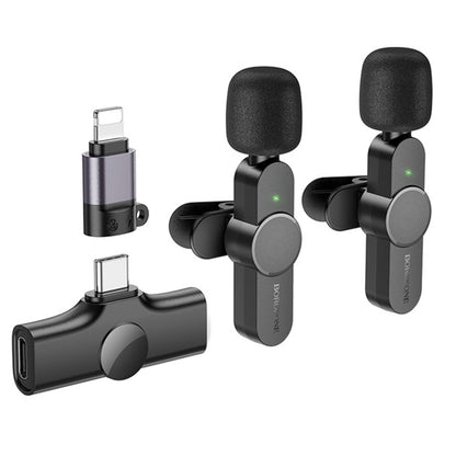 Borofone BFK12 Trophy Lavalier, USB-C / Lightning, Set of 2 pieces, Black