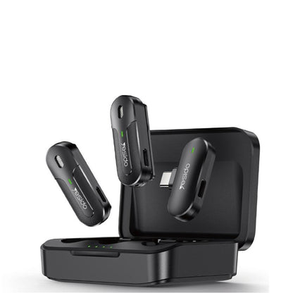 Yesido KR17 Lavalier, USB-C, Set of 2 pieces, Black