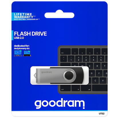GoodRam UTS2 USB-A External Memory, 64Gb UTS2-0640K0R11
