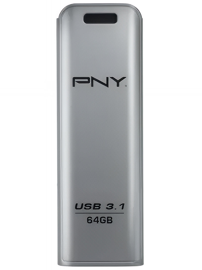 External USB-A 3.1 Memory PNY Elite Steel, 64Gb FFD64GESTEEL31G-EF