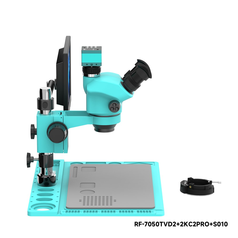 Microscope with Monitor and Camera RF4 RF-7050TVD2 + 2KC2PRO + S010