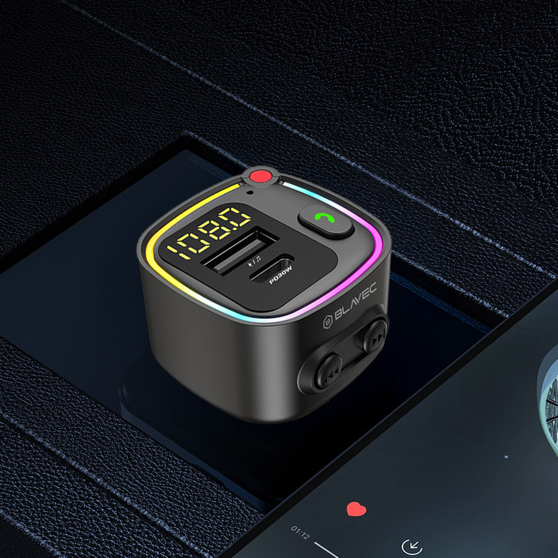 Blavec Flash TR-02 Bluetooth FM Modulator, 1 x USB-A - 1 x USB-C