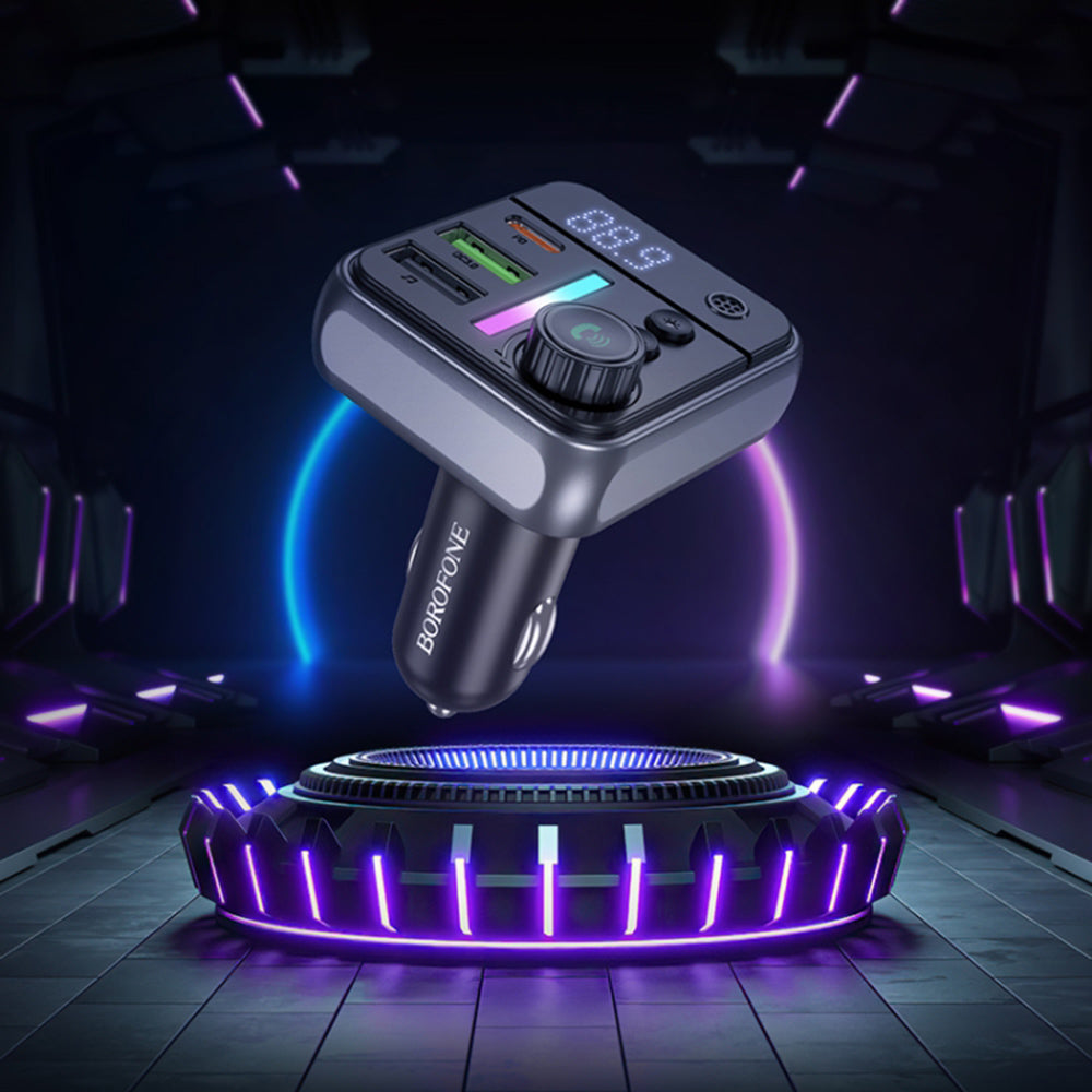 Borofone BC50 Ascenso Bluetooth FM Modulator, 2 x USB-A - 1 x USB-C
