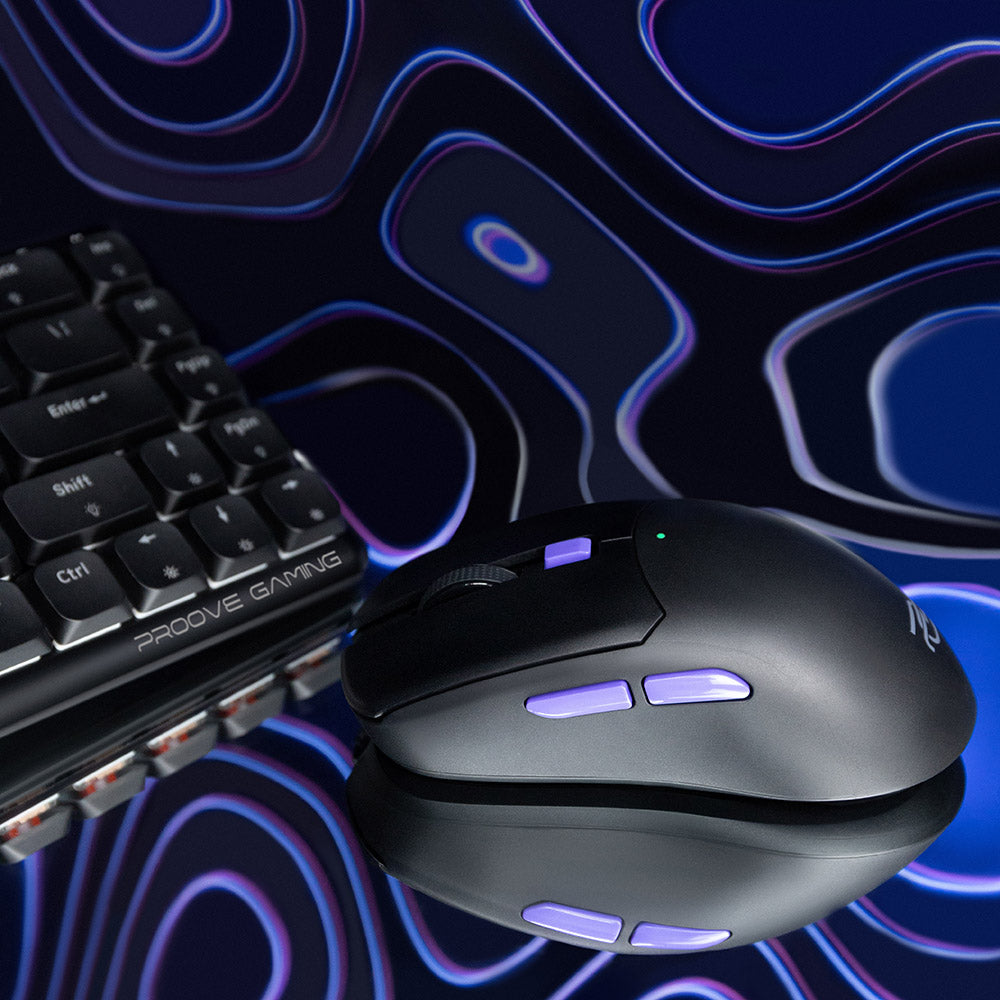 Proove Everon Wireless Gaming Mouse, 800DPI - 10000DPI, White WMEV00022002