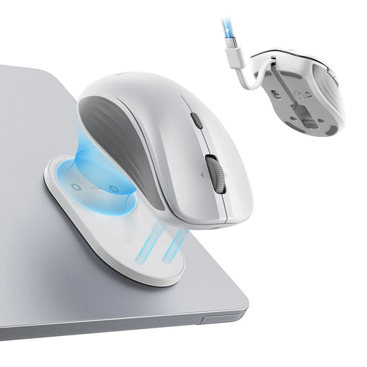 ESR MagMouse Wireless Mouse, 800DPI - 4800DPI, BT / Wi-Fi, White