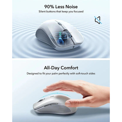 ESR MagMouse Wireless Mouse, 800DPI - 4800DPI, White