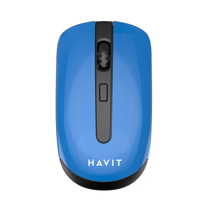 HAVIT MS989GT Wireless Mouse, 800DPI - 1600DPI, Black Blue