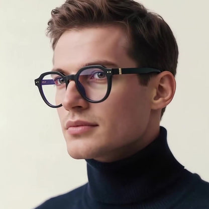 Techsuit 2228 Men's Computer Glasses, Anti-Blue Light, Black