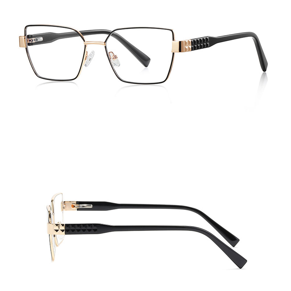 Techsuit 3169 Women's Computer Glasses, Anti-Blue Light, Black