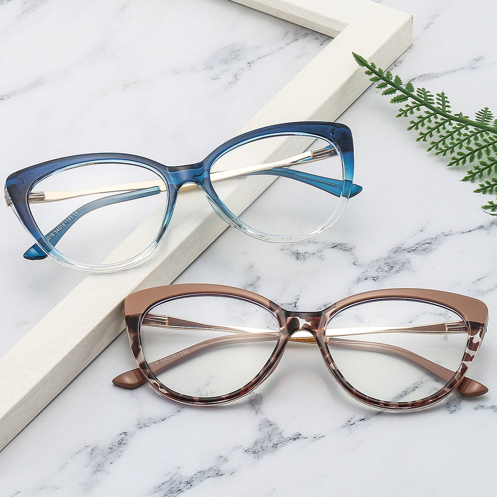 Techsuit Women's Computer Glasses F5018-C6, Anti-Blue Light, Brown