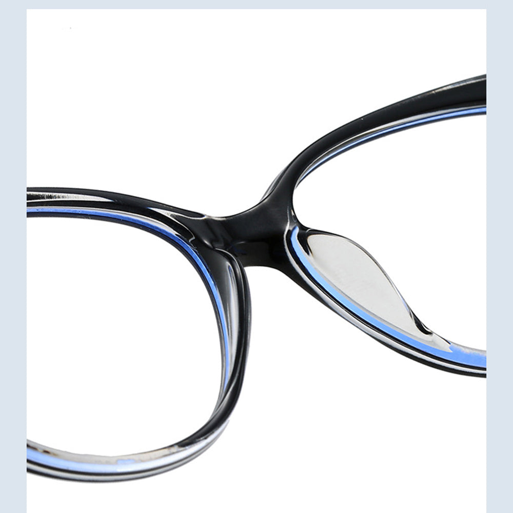Techsuit Women's Computer Glasses F5018-C8, Anti-Blue Light, Blue