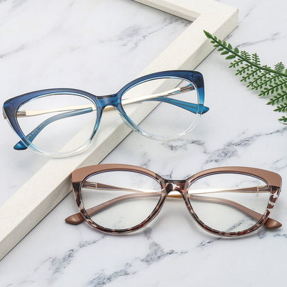 Techsuit Women's Computer Glasses F5018-C8, Anti-Blue Light, Blue