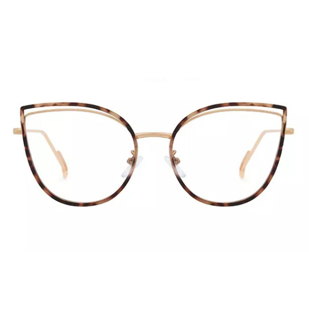 Techsuit Women's Computer Glasses F95597-C13, Anti-Blue Light, Cream Brown