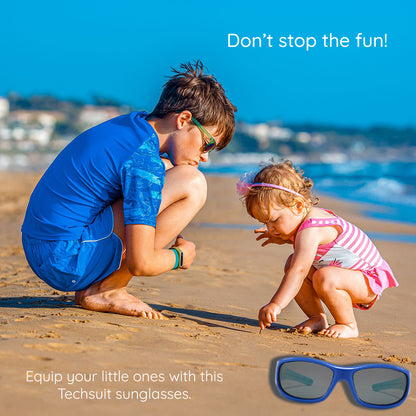 Techsuit 800-C29 Kids' Sports Sunglasses, Polarized, Blue