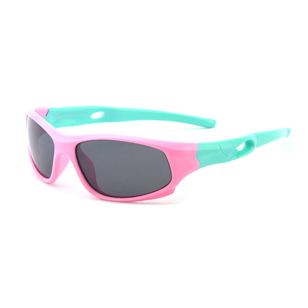 Techsuit 816-C3 Kids' Sport Sunglasses, Polarized, Pink Green