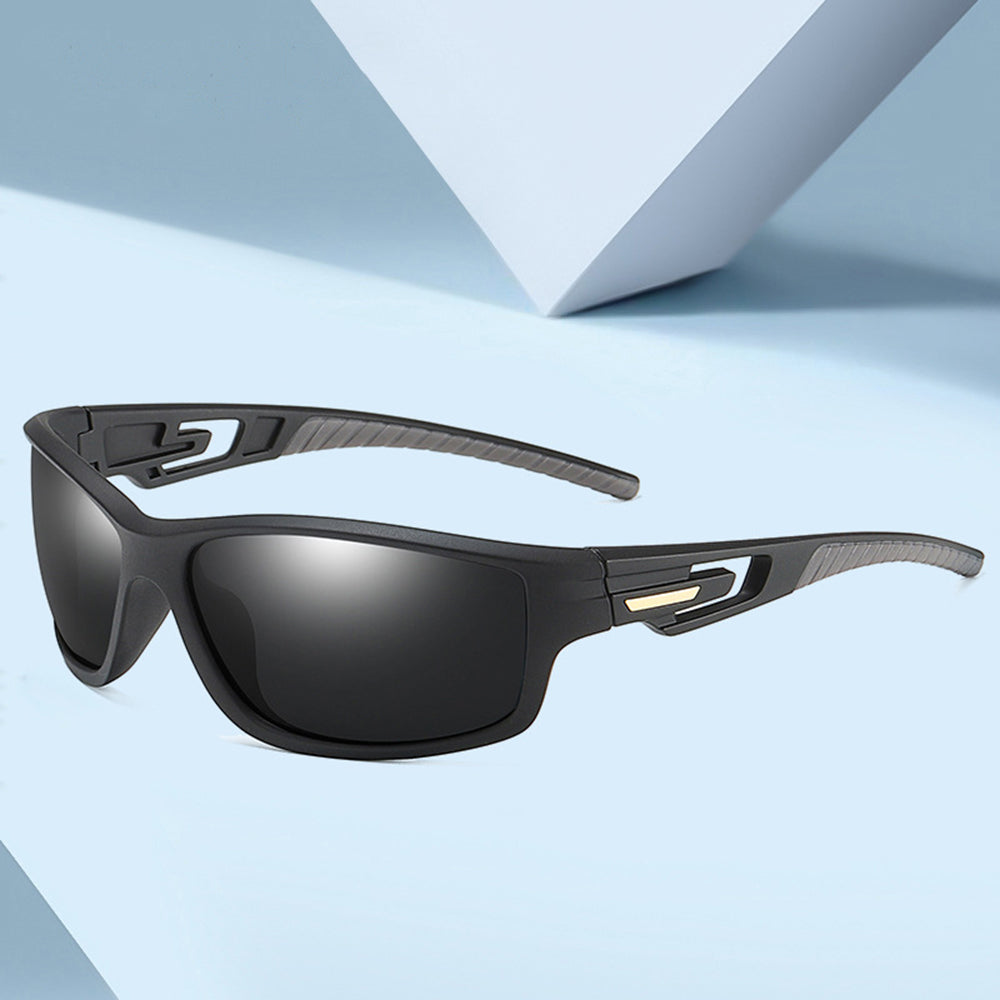 Unisex Cycling Glasses Techsuit 201910, Polarized, Black Yellow