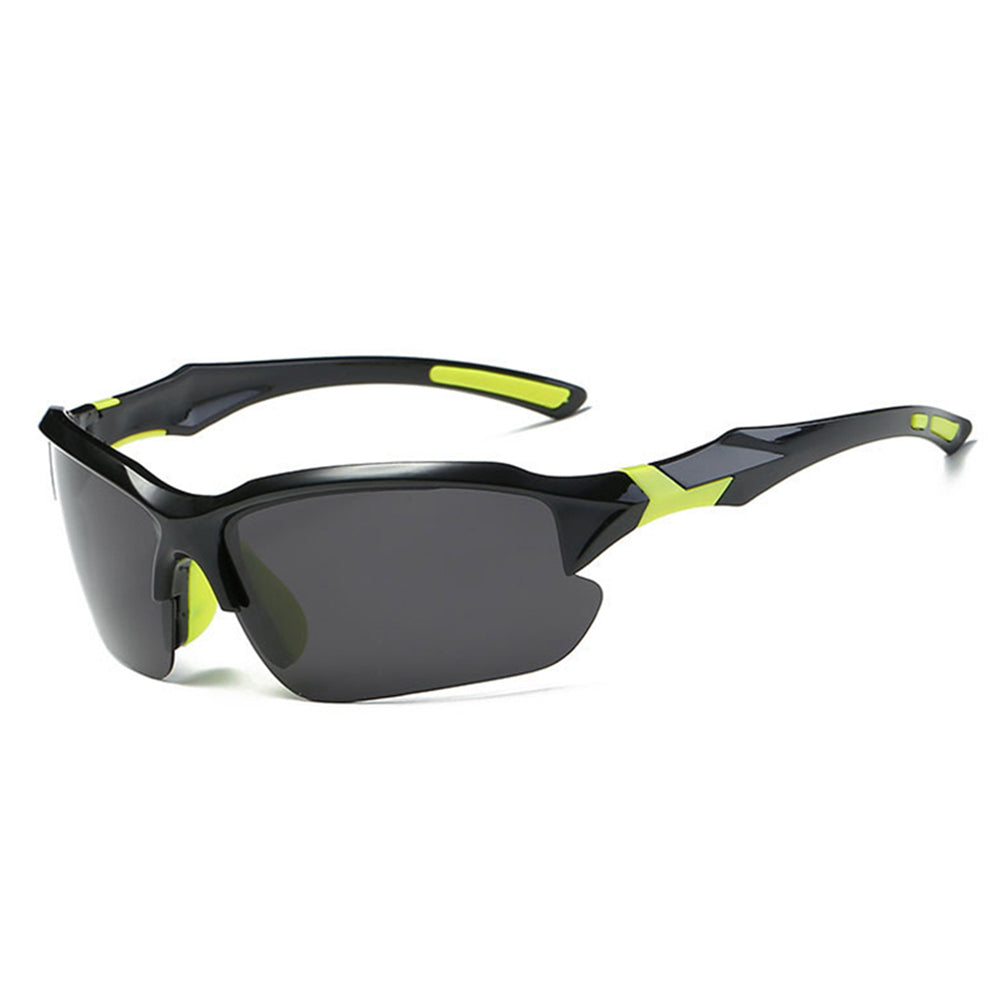 Unisex Techsuit 9301 Cycling Glasses, UV Protection, Black Green