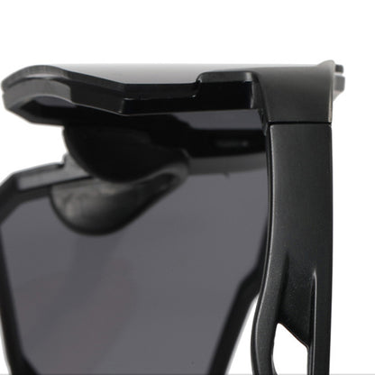 Unisex Techsuit 9337 Cycling Glasses, UV Protection, Black Silver