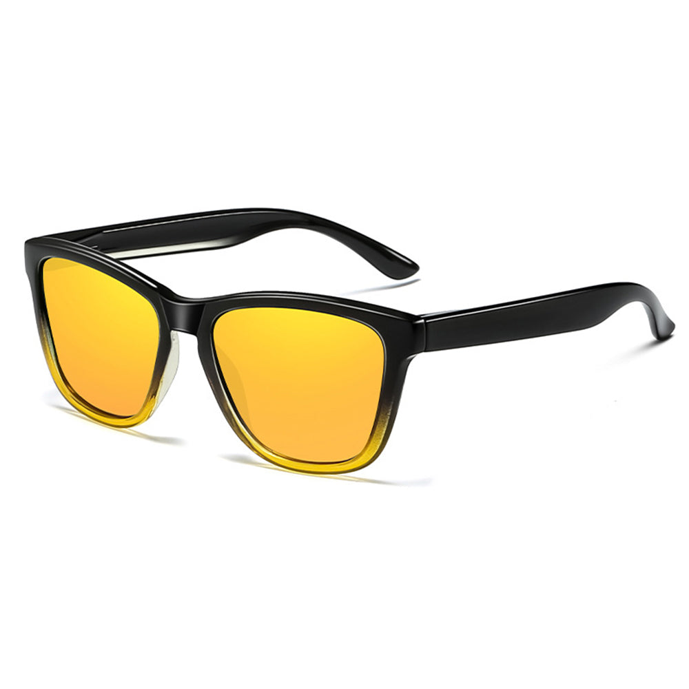 Men's Techsuit 0717 Sunglasses, Polarized, UV Protection, Black Yellow