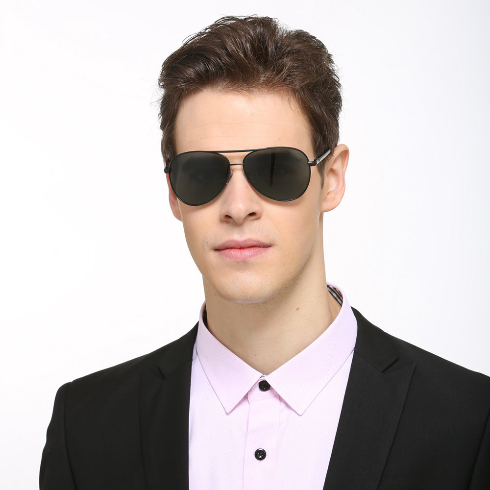 Men's Techsuit 2150 Sunglasses, Polarized, UV Protection, Gold Green